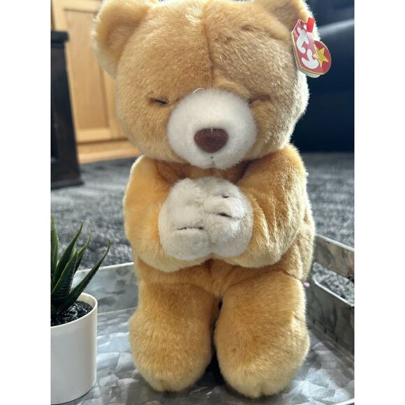 Ty Beanie Baby Buddy Hope The Praying Teddy Bear 11" Plush Stuffed Animal - Picture 2 of 3